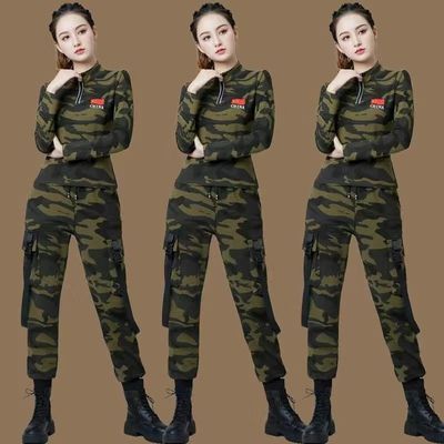 广场舞迷彩水兵舞套装