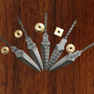 大马士革钢刀胚花纹钢diy半成品茶刀胚茶剑茶针普洱茶刀刀坯刀条U