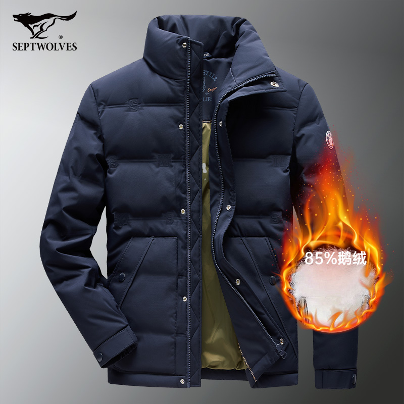七匹狼羽绒服男狼族生活