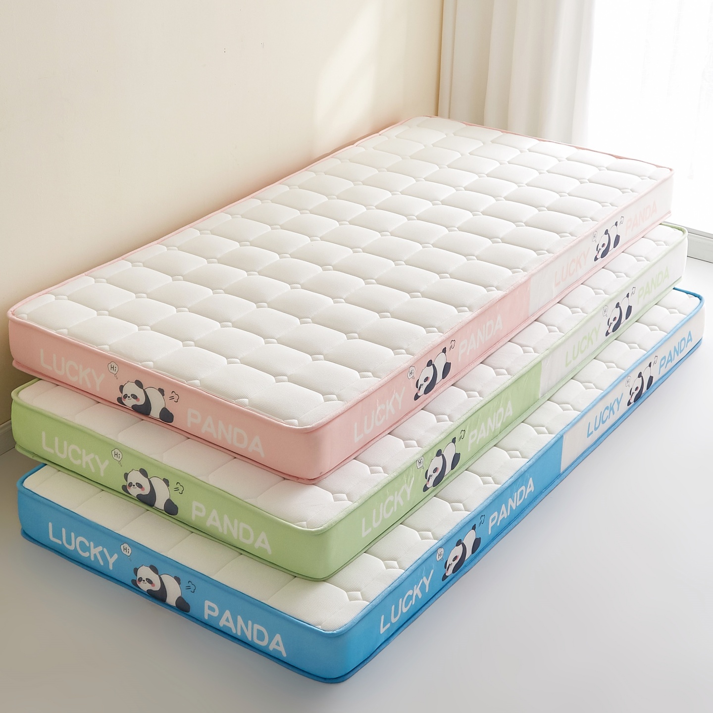 新款华夫格系列乳胶海绵床垫立体款-学生宿舍上下铺褥子鑫