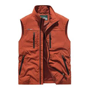 【8个大口袋】情侣款单双面穿多口袋防盗拉链多功能马甲