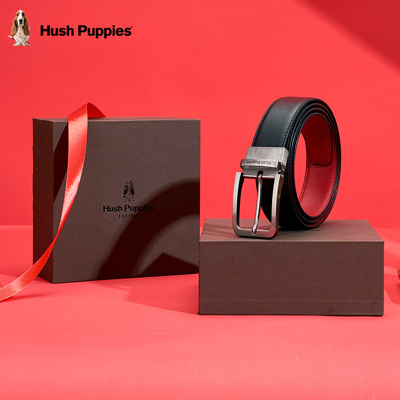 暇步士本命年男头层牛皮红皮带双面腰带百搭新款皮带针扣精美礼盒,服饰配件/皮带/帽子/围巾,腰带/皮带/腰链,淘宝优惠券,粉丝福利购,淘宝优惠卷