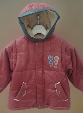 儿童冬装免洗棉服新款加绒加厚女童棉服亮面连帽冬季洋气外套潮