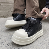 XZ110-1139#厚底小白鞋男真皮增高休闲板鞋百搭面包鞋潮流男P130，男鞋休闲鞋，星座110