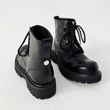 XZ110-9292#英伦风厚底马丁靴男机车靴黑色增高工装靴P125，男装工装外套，星座110