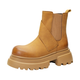 XZ110-92807#复古英伦风厚底增高切尔西靴子男P135(209），男鞋切尔西靴，星座110