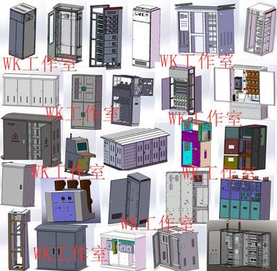 820套solidworks钣金图纸操作台配电柜电气柜开关柜箱变机柜图纸