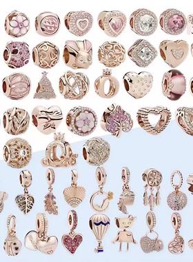 轻奢潘家玫瑰金珠子手链