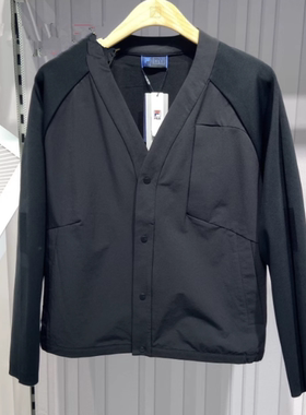 斐乐Fila正品25秋新款男装商务休闲运动梭织长袖外套F11M532712F