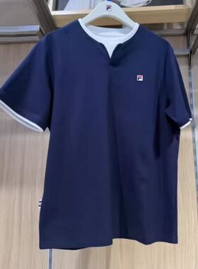 FILA斐乐男装2026年夏新款舒适运动休闲针织短袖衫T恤F11M628118