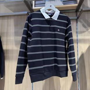 FILA斐乐2025年冬新款 F11M618219 男子休闲运动翻领针织套头衫