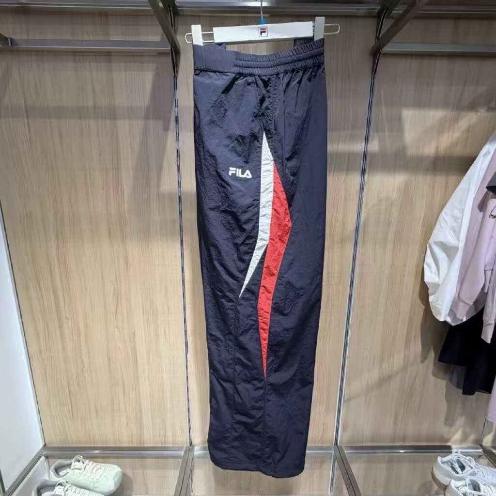 男装夏款梭织拼色凉感防晒休闲裤