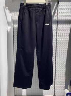斐乐Fila正品24夏新款女裤休闲简约舒适透气针织长裤F11W438605F