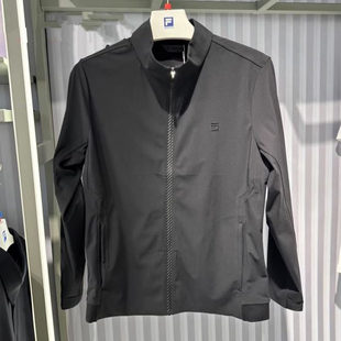 FILA斐乐2025年夏秋新款 高尔夫运动立领针织外套A11M535501F 男装