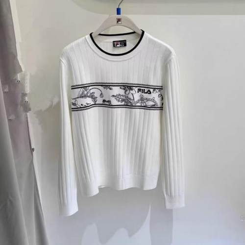 舒适运动花卉圆领编织衫毛衣