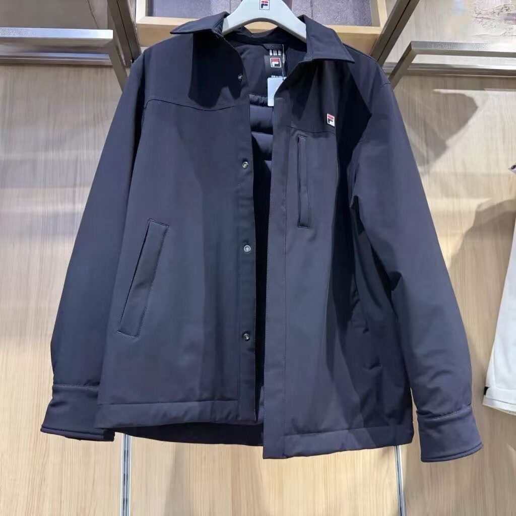 新款轻薄鹅绒翻领运动羽绒服