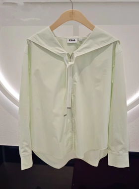 FILA斐乐2025夏新款女装梭织外套休闲宽松翻领上衣F11W524401F