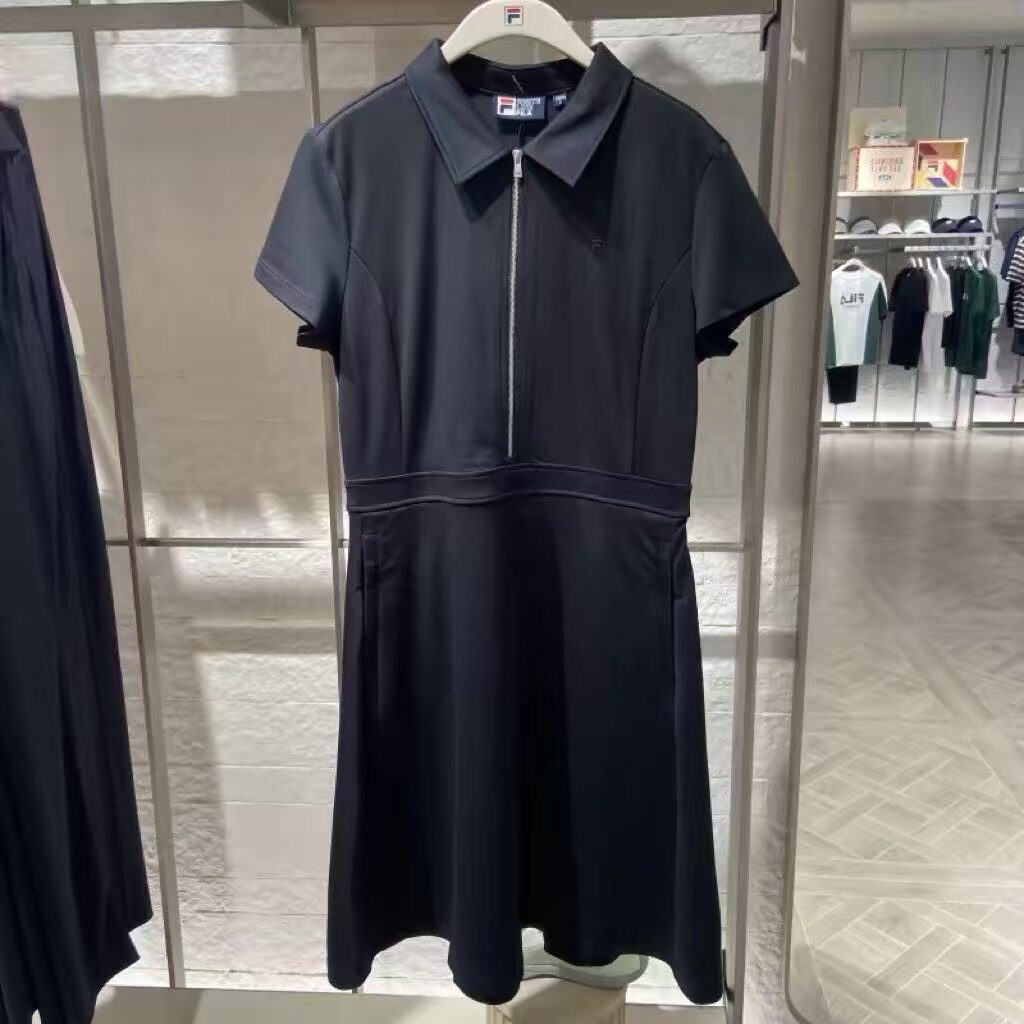斐乐女子针织连衣裙休闲POLO裙