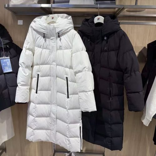 女子鹅绒休闲长款羽绒服外套