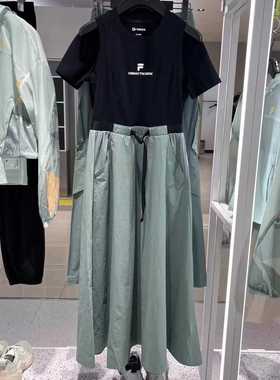 FILA斐乐潮牌女装2025夏季新款女士时尚休闲无袖连衣裙T11W421309