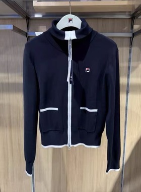 FILA斐乐2026年春新款女子运动休闲舒适编织外套上衣F11W618416