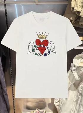 FILA斐乐2026年夏季新款情侣运动休闲针织短袖T恤上衣F11U519102