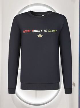 FILA斐乐2025年冬季新款男子休闲针织运动套头圆领卫衣A61M543299