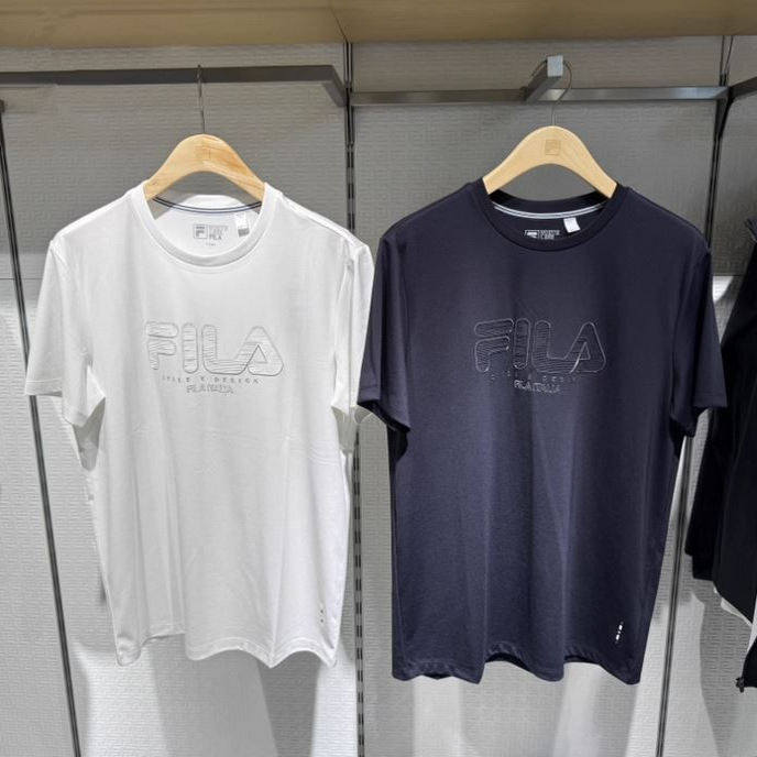斐乐fila正品25夏秋款男装运动商务休闲圆领短袖T恤衫F11M533101F