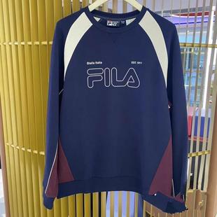 卫衣F11M449201 休闲运动连帽针织套头衫 FILA斐乐2025年冬新款 男装