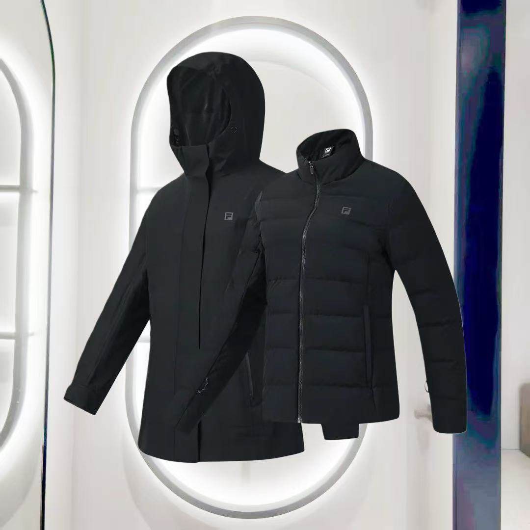 FILA斐乐2025年冬季新款女子休闲运动鹅绒羽绒服两件套A61W547901,运动服/休闲服装,运动羽绒服,淘宝优惠券,粉丝福利购,淘宝优惠卷