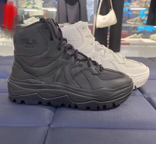 FILA斐乐女鞋休闲鞋2023冬季新款阿米卡高帮保暖运动鞋F12W341114