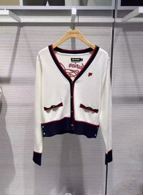 FILA斐乐潮牌2026新年女子限定系列马上起飞运动编织衫T11W612402