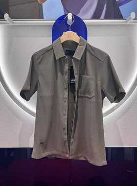 FILA斐乐男装 2025年秋季新款高端商务梭织短袖衬衫 F11M432401