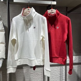 休闲运动针织长袖 女子时尚 上衣F11W618211 新款 FILA斐乐2026年春季