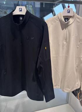 FILA斐乐2025年冬新款女装专业运动套头针织长袖上衣A11W447207F