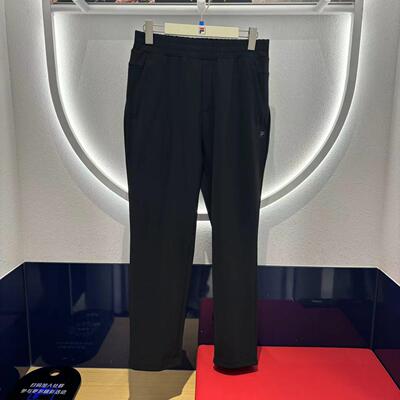 FILA斐乐男装2026年冬新款运动休闲直口针织长裤F11M443602FBK