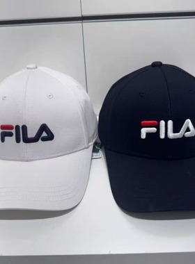 FILA斐乐2026年春季新款情侣时尚硬顶刺绣LOGO棒球帽F13U619236