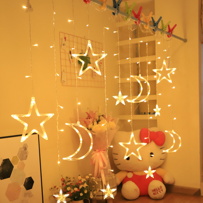 led star Moon curtain Coloured lights flash light National Day arrangement background decorate Artifact Apartment Room reformin the Festive supplies/Gift , Decorative lights  category - from Buy2taobao.com to provide professional Taobao agent buy service
