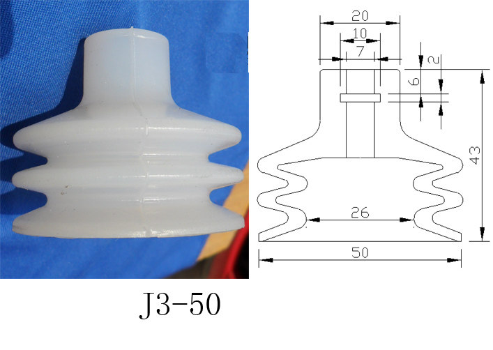 真空吸盘 机械手 气动机械手配件 天行大头三层真空吸盘 盘径50MM
