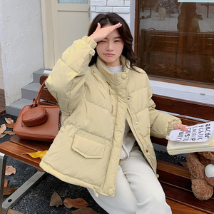 现货2025冬季2456-p225-k328立领小面包服50羽绒服图片