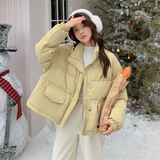 现货2025冬季128-Y2456-p225-k328立领小面包服50羽绒服两色，女装羽绒服，浙宝128（原290）