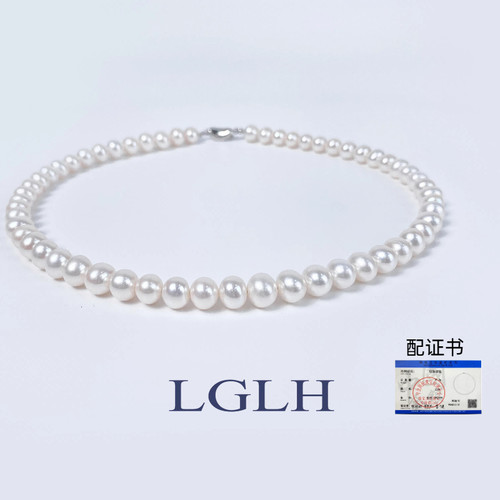纯天然珍珠项链正品送妈妈礼物