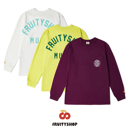 原创长袖套头休闲青年T恤