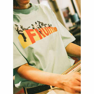 FRUITYSHOP｜乐手骑logoT恤 夏季新品情侣款短袖宽松上衣潮