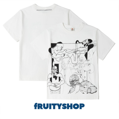 fRUITYSHOP｜sounds of liberation简约T恤sunra 时尚新款短袖