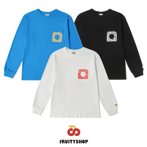 原创长袖休闲男女青年印花潮