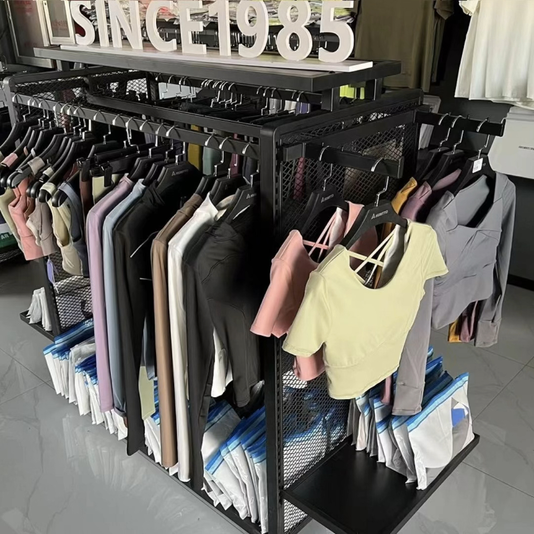 多功能落地式服装展示架铁艺头盔