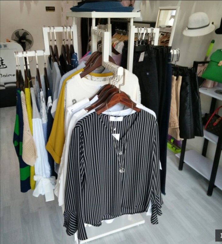 服装展示架四壁中岛架落地货架 商场专卖店衣服陈列架子铁艺烤漆