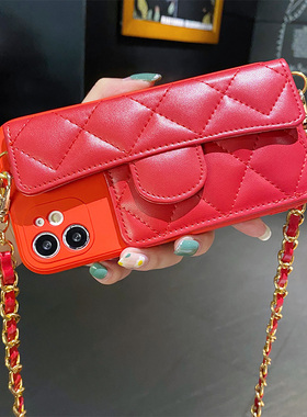 红米note11pro手机壳NOTE10大牌ins风7/8PRO镜头全包Note9斜挎挂绳4G链条5G插卡钱包POCO M3PRO海外版max软壳