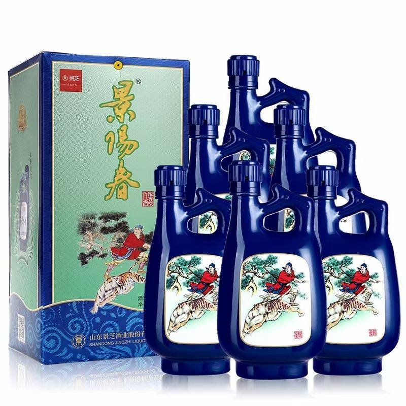 景芝景阳春如意46度480ml*6瓶浓香型白酒纯粮固态酿造整箱特惠